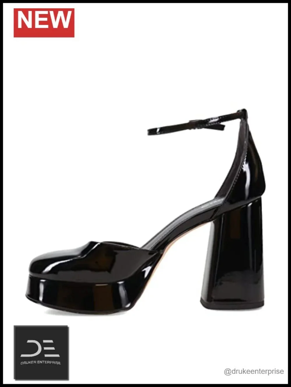 Classic Platform Heels with Adjustable Ankle Strap
